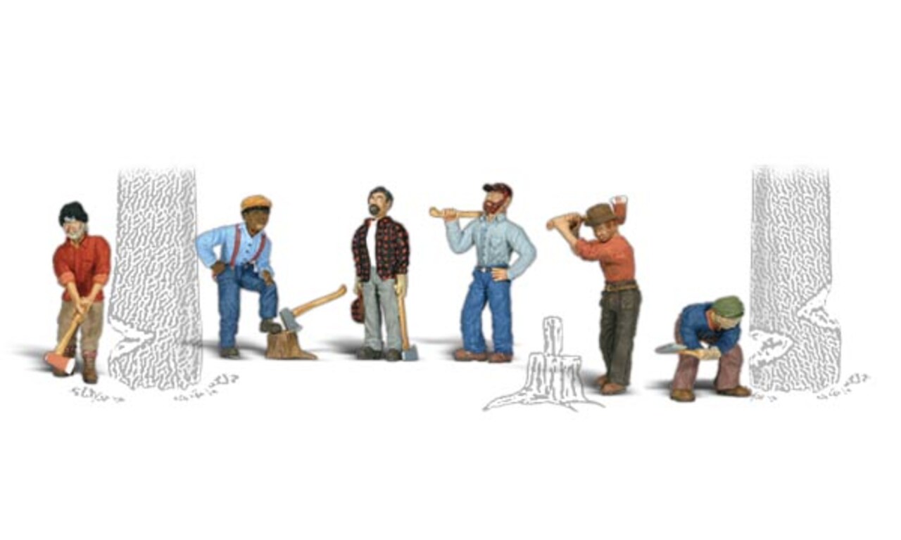 Woodland Scenics O Scale O LUMBERJACKS Figures Michaels